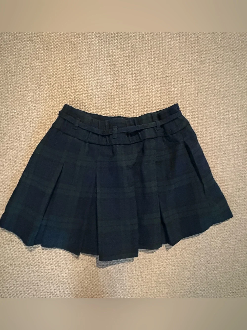 Y2K Hollister Micro Mini Skirt XS Pleated Plaid Pockets School Girl Preppy Acade